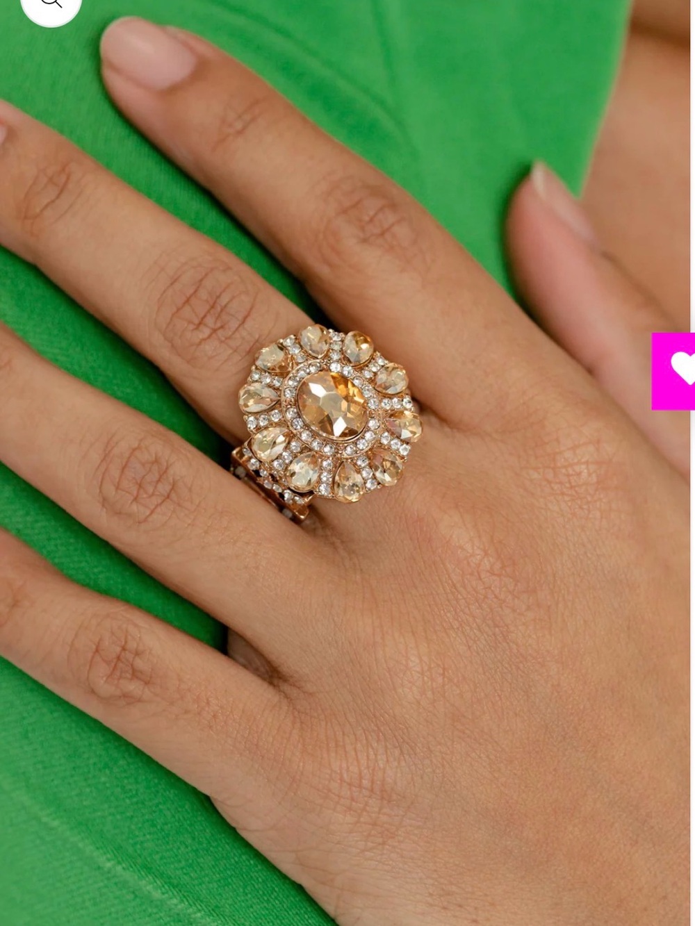 GLIMMER and Spice Gold Ring